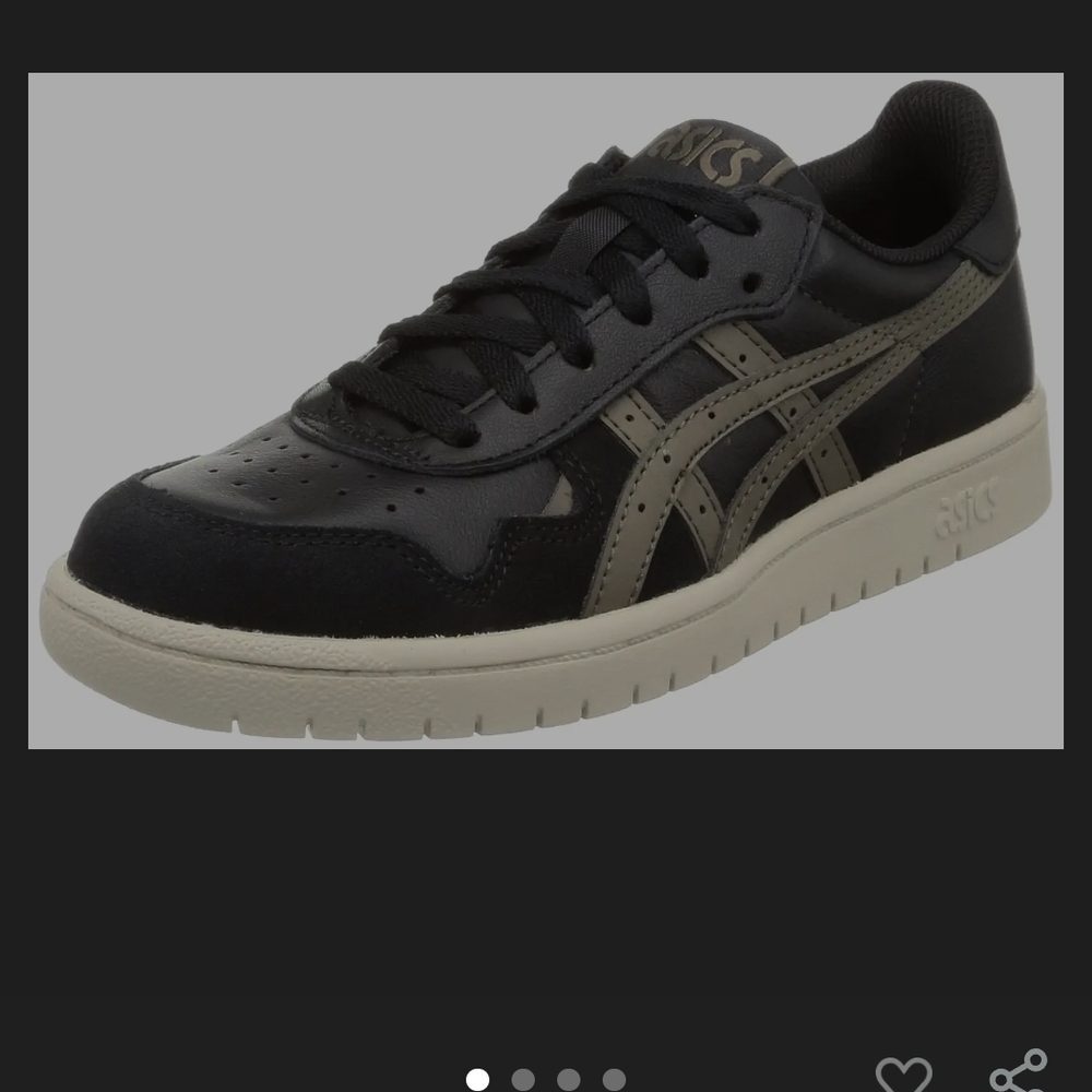 ASICS Brand New With Box Men's Black and Dark Toupe Sneakers